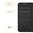 Leather Wallet Case & Card Holder Pouch for Nokia 1 - Black
